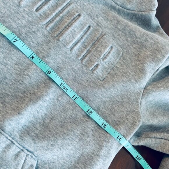 CLEARANCE!  PUMA - Men's "Subtle Lettering" grey hoodie - Size S - Picture 6 of 11